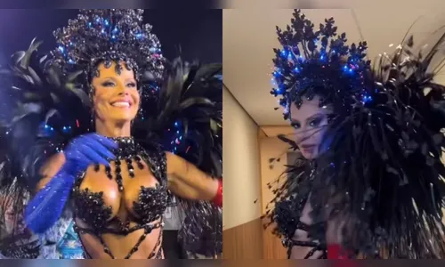 Viviane Araujo também vai brilhar na Marquês de Sapucaí como rainha de bateria do Salgueiro