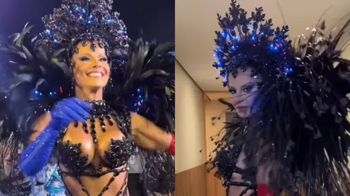 Viviane Araujo também vai brilhar na Marquês de Sapucaí como rainha de bateria do Salgueiro