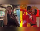 Eva reage de forma surpreendente ao ver o beijo entre Renata e Maike