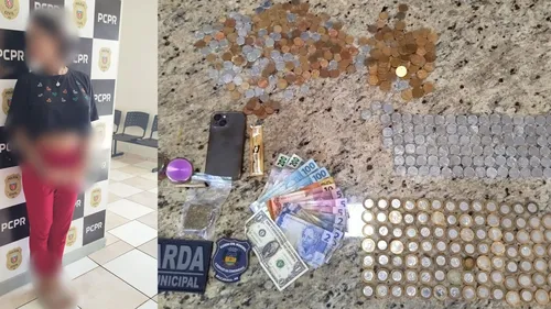 A equipe patrulhava a região por volta das 13h40 quando foi informada por um popular sobre uma pessoa fumando maconha no local.