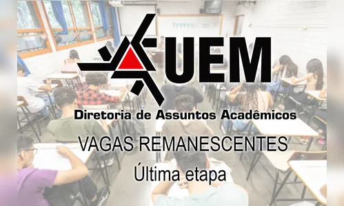 UEM oferta 834 vagas remanescentes para ingresso em 2025