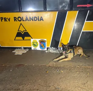 A outra suspeita estava coma droga em uma mochila
