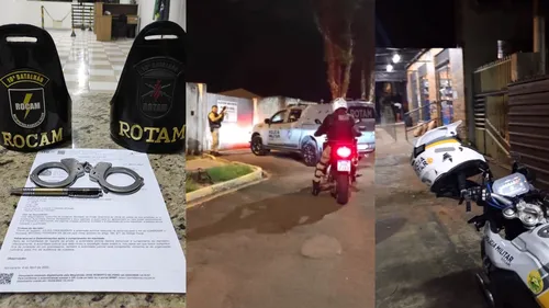 Ação policial contou com apoio da Rotam
