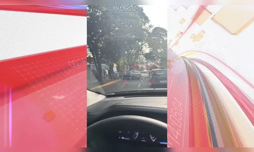 Motociclista fica ferido em acidente no centro de Apucarana