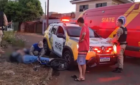 Acidente aconteceu na manhã desta quinta-feira (27)