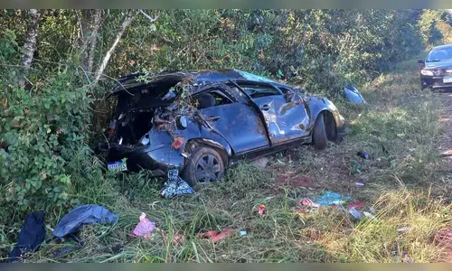 Grave acidente deixa motorista de Citroën C4 ferido na PR-281