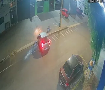 Acidente registrado na Travessa Vitória, em Apucarana