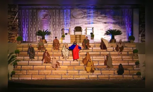 Teatro A Paixão de Cristo deve atrair mais de 15 mil pessoas