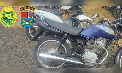 Adolescente é pego após fugir de moto e bater em portão em Apucarana