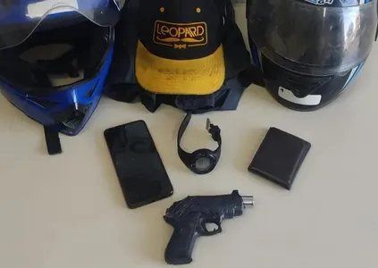 Autor do crime foi preso em flagrante com um simulacro