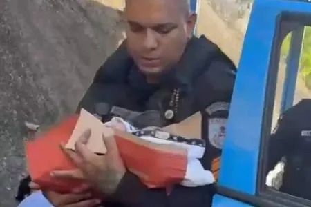 Bebê foi levada para um hospital do Rio de Janeiro
