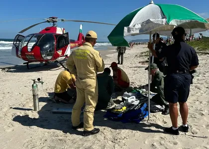 Bombeiros retomam buscas por banhista que desapareceu após se afogar