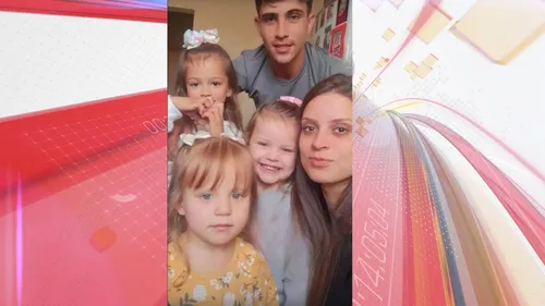 Casal com os três filhos: eles sofreram queimaduras graves
