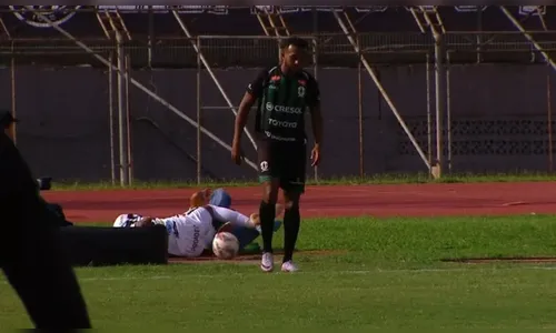 Repórter leva carrinho na final do Paranaense entre Maringá e Operário