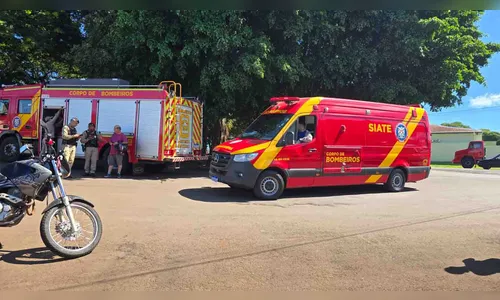 Colisão entre motos nesta segunda-feira em Ivaiporã deixa dois feridos