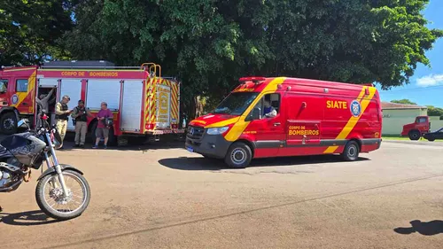 Colisão foi próximo a Câmara de Vereadores