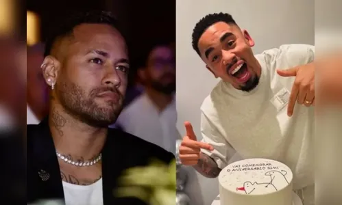 Neymar publica comentário irônico em foto de Gabriel de Jesus; veja
