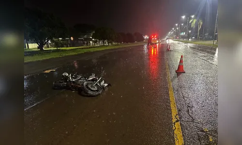 Ciclista haitiano morre após colisão com moto em avenida de Arapongas