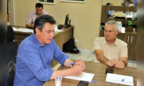 Prefeito de Faxinal recebe visita do deputado Sergio Souza