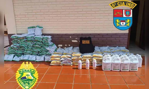 PM apreende agrotóxicos e prende homem por contrabando em Ivaiporã