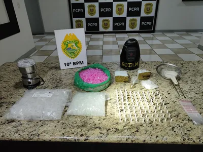 Drogas foram levadas para delegacia