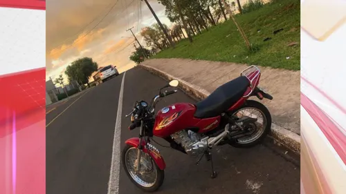 Honda CG Titan vermelha ainda não foi encontrada