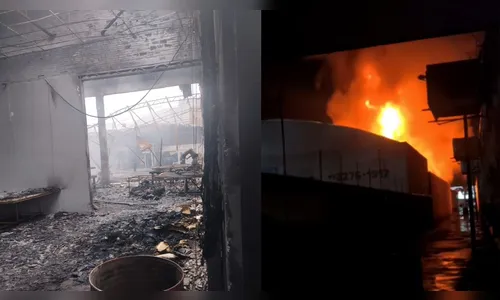 Incêndio destrói fábrica de colchões e mobiliza bombeiros em Arapongas