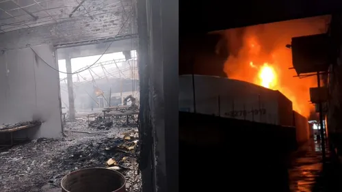 Incêndio destruiu a empresa