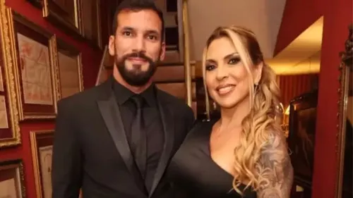João Pedro Marquini e a esposa, Tula Correa de Mello