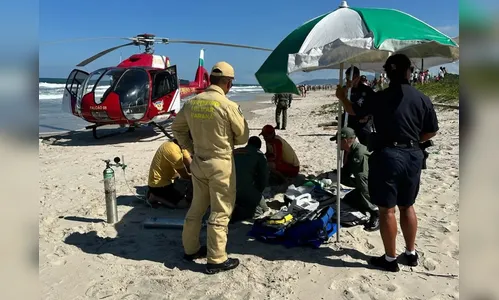 Morre no hospital jovem resgatado após se afogar em Matinhos