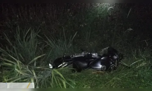 Motociclista morre em acidente na PR-444 na noite de domingo