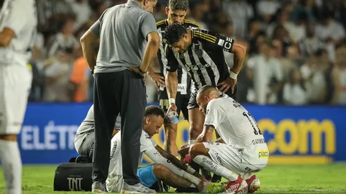 Neymar não conseguiu completar o jogo