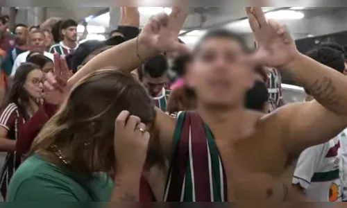 Torcedor flagra traição da noiva em vídeo do Fluminense: 