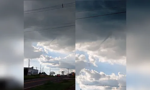 Tornado? Morador flagra nuvem funil no Paraná; confira