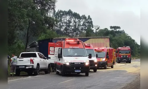 Vídeo mostra colisão entre caminhões que deixou 5 mortos no PR; veja
