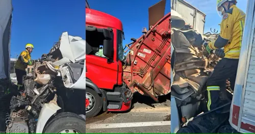 O acidente aconteceu por volta das 15 horas