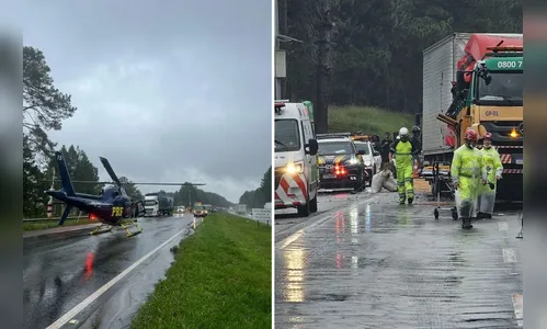 Grave acidente deixa vítima presa nas ferragens em rodovia do PR
