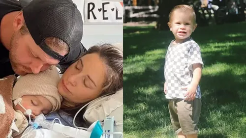 O pequeno Reed tinha 1 ano e 10 meses
