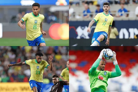O quarteto irá ocupar os lugares de Gabriel Magalhães, Bruno Guimarães, Gerson e Alisson