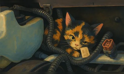 O que fazer quando o gato entra no motor do carro? Veja passo a passo