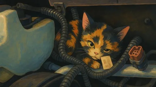 O que fazer quando o gato entra no motor do carro? Veja passo a passo