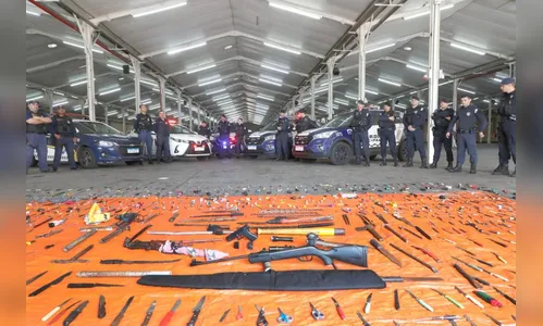 Mais de mil objetos perfurocortantes são apreendidos durante operação