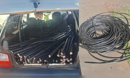 Dois são presos furtando fios disfarçados de técnicos em Arapongas