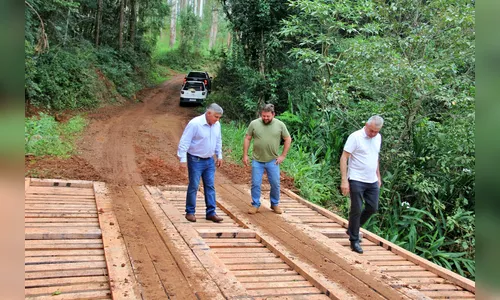 Prefeitura de Faxinal finaliza recuperação de ponte na área rural