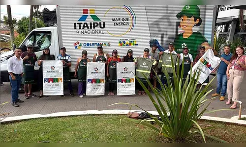 Prefeitura e Itaipu reforçam reciclagem com novo caminhão em J. Alegre