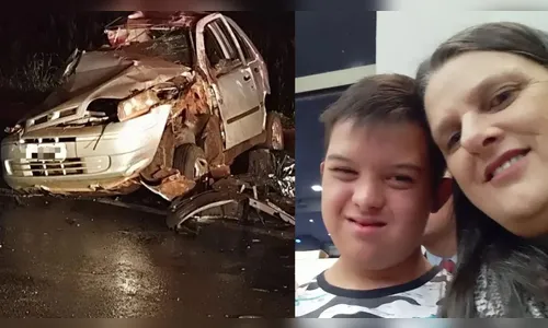 Mãe e o filho morrem em colisão seguida de incêndio na PR-317