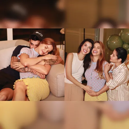 Andressa Suita surge com mão na barriga e levanta suspeita de gravidez