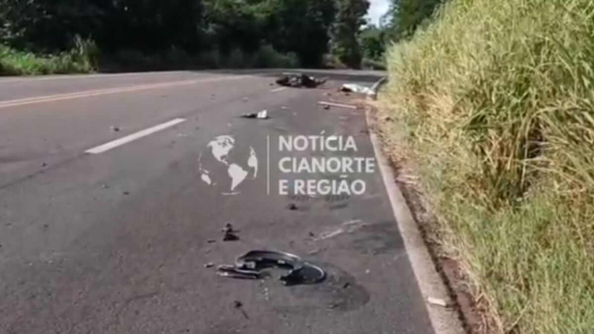 Vídeo mostra local de acidente que matou apucaranense neste sábado; veja