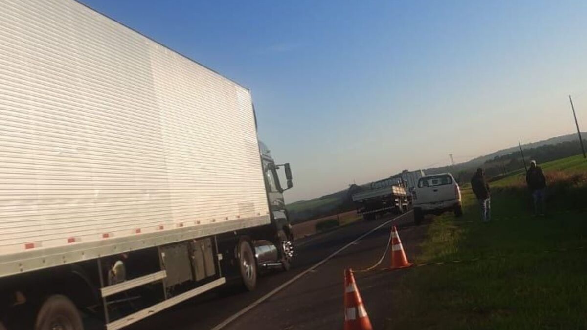 Motorista de caminhonete atropela e mata pedestre na PR-092
