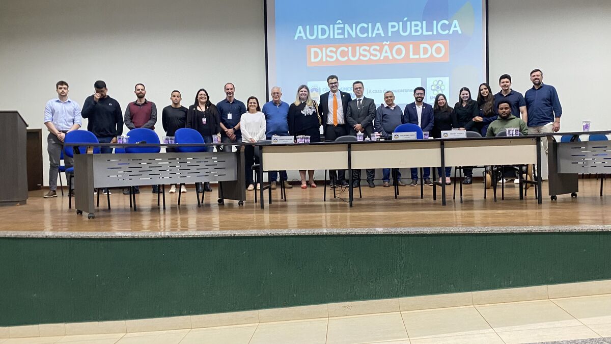 Audiência pública debate LDO 2026 de Apucarana na Unespar